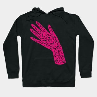 Pink Henna Hand | Cherie's Art(c) 2021 Hoodie